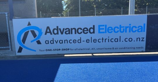 🌟 NEW BILLBOARD AT TURF 1! 🌟Thank you very much, Advanced Electrical! 💛💙🏑