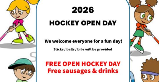 🎉 JOIN US FOR THE 2026 HOCKEY OPEN DAY! 🎉Saturday May 2nd 9:00am-10:30 am